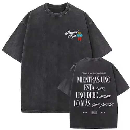 Uno Esta Debi Tirar Mas Fotos 2026 DTNK1703 Bad Bunny Washed T-Shirts