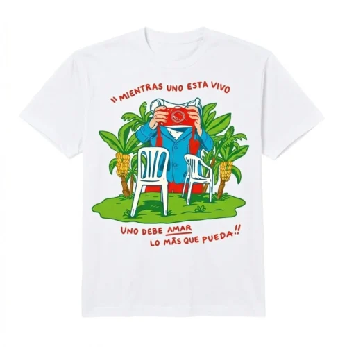 DTNK0704 White Bad Bunny T-Shirts