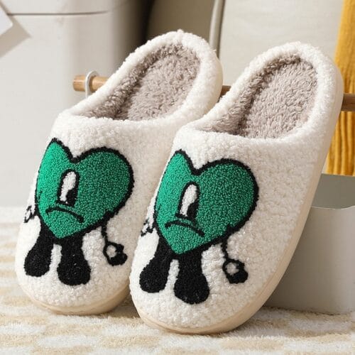 Bad Bunny Cotton House Slippers – fan-inspired Bad Bunny merch