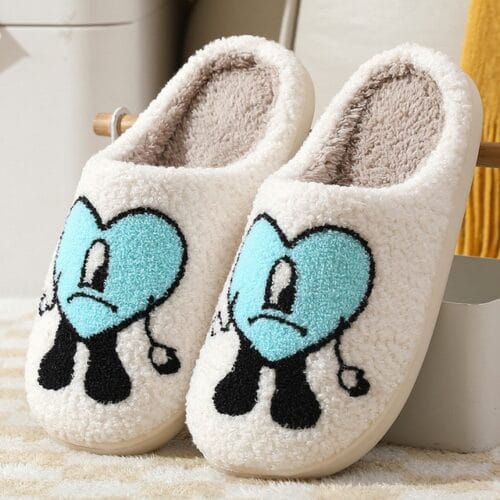 Bad Bunny Cotton House Slippers – fan-inspired Bad Bunny merch
