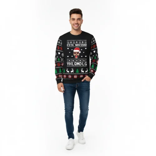 Bad Bunny Navidad Ugly Christmas Sweater – fan-inspired Bad Bunny merch