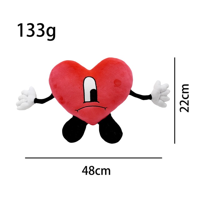 Un Verano SinTi Bad Bunny Heart Cute Plushie 5 Un Verano SinTi Bad Bunny Heart Cute Plushie - Image 5