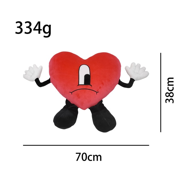 Un Verano SinTi Bad Bunny Heart Cute Plushie 4 Un Verano SinTi Bad Bunny Heart Cute Plushie - Image 4