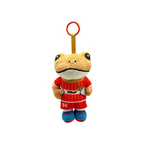 Bad Bunny Sapo Concho Frog Plush Toy 5 Bad Bunny Sapo Concho frog plush toy, denim outfit
