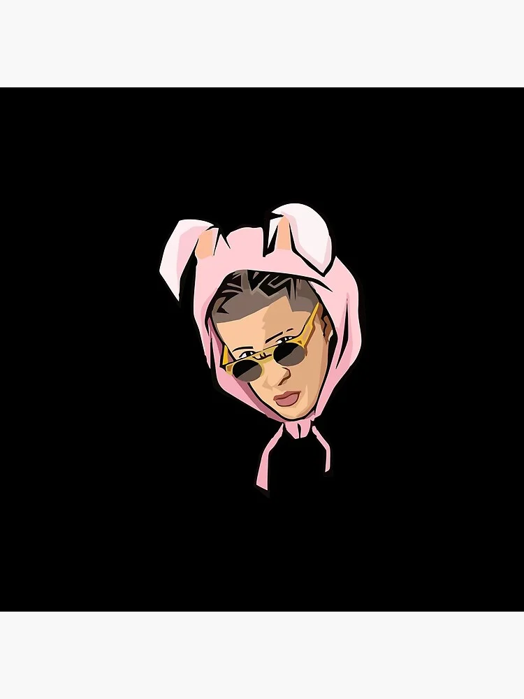 Bad Bunny Merchandise Floor Pillow 2 Bad Bunny Merchandise Floor Pillow - Image 2