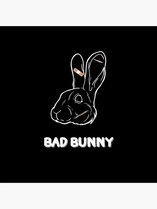 Bad Bunny Floor Pillow – fan-inspired Bad Bunny merch