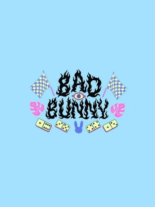 Bad Bunny Cases – Bad Bunny Dominos iPhone Soft Case – fan-inspired Bad Bunny merch