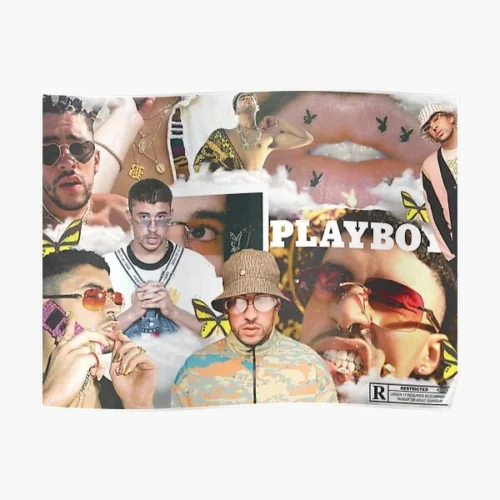 Bad Bunny Play Boy Poster