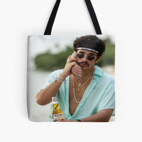 Bad Bunny Bags - Bad Bunny All Over Print Tote Bag