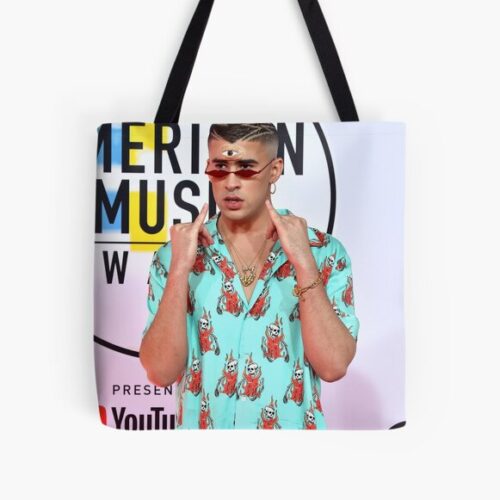 Bad Bunny Bags - Bad Bunny Awards All Over Print Tote Bag