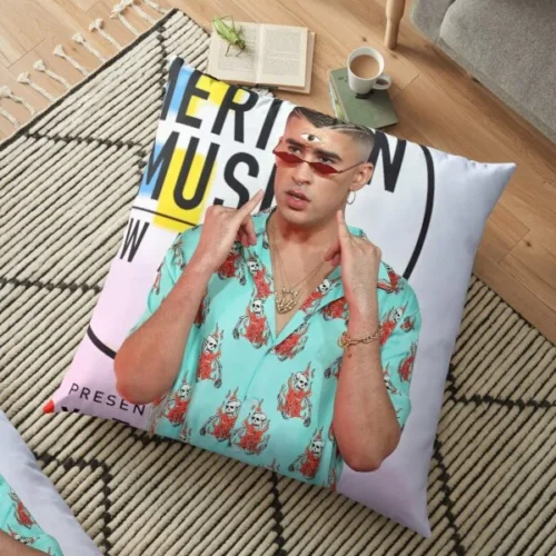 Bad Bunny Awards Floor Pillow