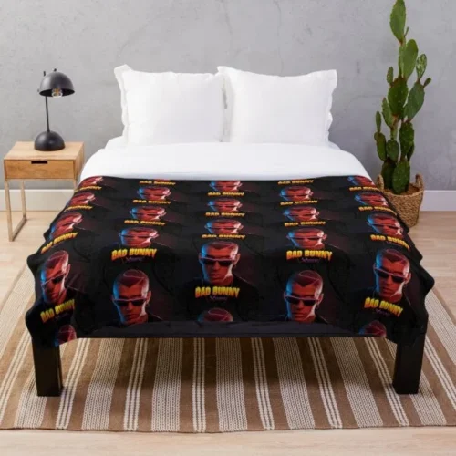 100 pre Bad Bunny tour 2019 bedakan Throw Blanket