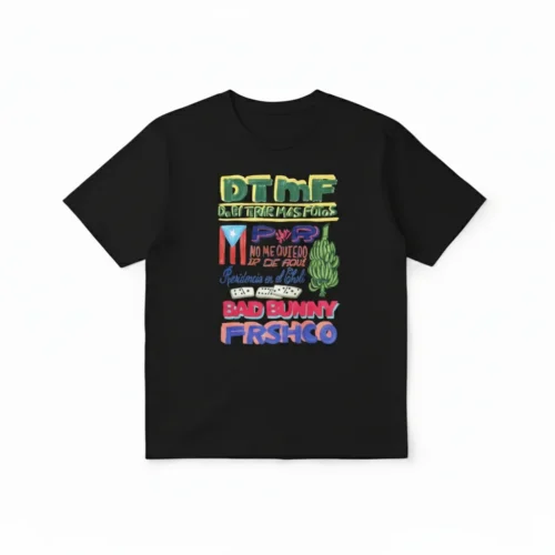 Bad Bunny Residencia Tour Black T-shirts