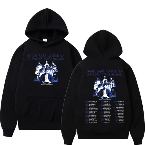 Bad Bunny Most Wanted Tour 2024 Hip Hop Hoodie