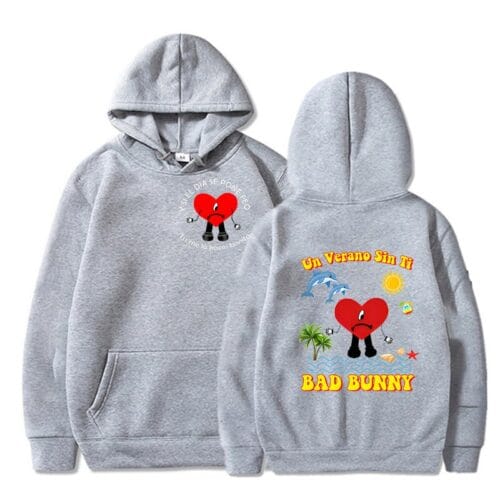 Bad Bunny Un Verano Sin Ti Graphic Printed Hoodie