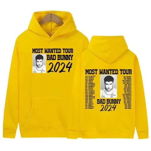 Bad Bunny Retro Most Wanted Tour Dates 2024 Hoodie
