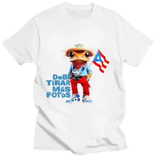 Bad Bunny T Shirt 2025 Funny Frog Debí Tirar Más Fotos T-Shirt