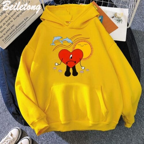 Un Verano Sin Ti Bad Bunny Print Pullover Hoodie