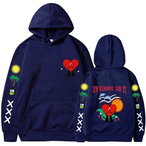 Un Verano Sin Ti Bad Bunny Print Vintage Hoodie