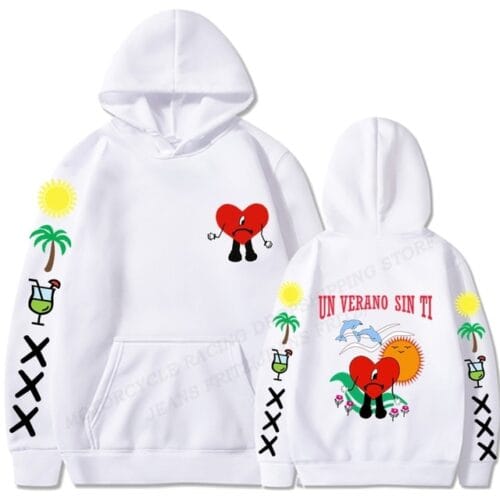 Un Verano Sin Ti Bad Bunny Print Vintage Hoodie