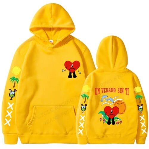 Un Verano Sin Ti Bad Bunny Print Vintage Hoodie