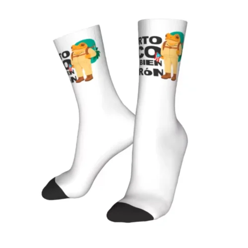 Bad Bunny Puerto Rico Socks for Men Women Fashion Crew Tube Socks