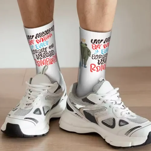 Bad Bunny Un Aplauso Pa' Mami y Papi Frog Socks for Men Women