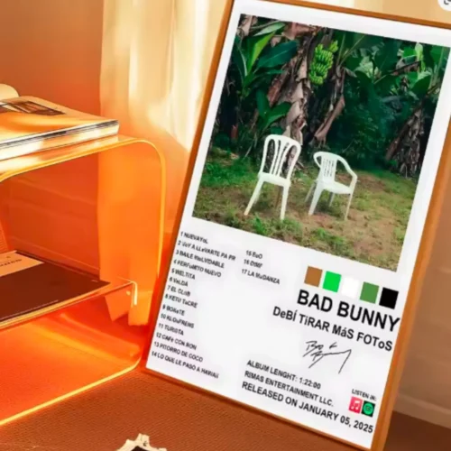 Bad Bunny Art Classic Vintage Poster White Paper Wall Print Room Decor