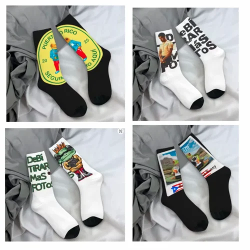 Bad Bunny DTMF Debí Tirar Más Fotos Crew Socks for Men Women