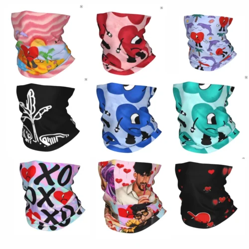 Bad Bunny Women Men  Gothic Bandana Neck Gaiter - Image 3