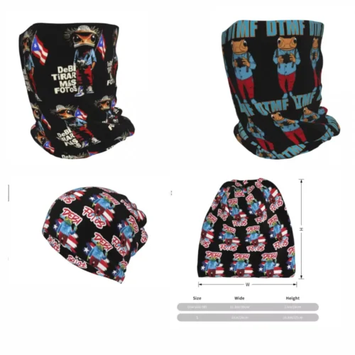Bad Bunny DTMF Couples Matching Bandana Neck Gaiter - Image 3