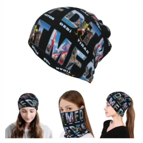 Bad Bunny DTMF Couples Matching Bandana Neck Cover Breathable Face Cover Scarf