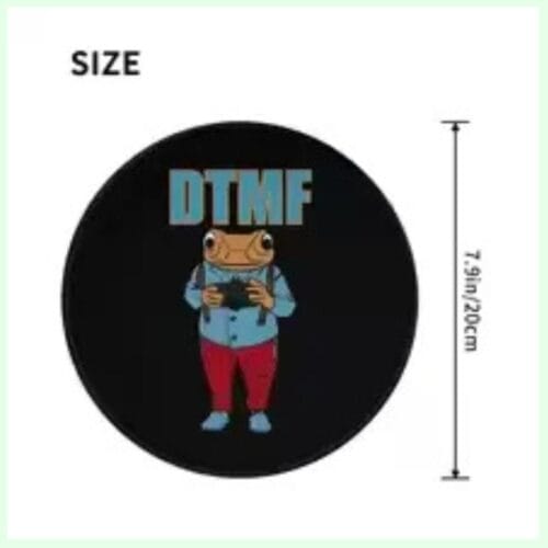 Bad Bunny DTMF Round Mouse Pad – fan-inspired Bad Bunny merch
