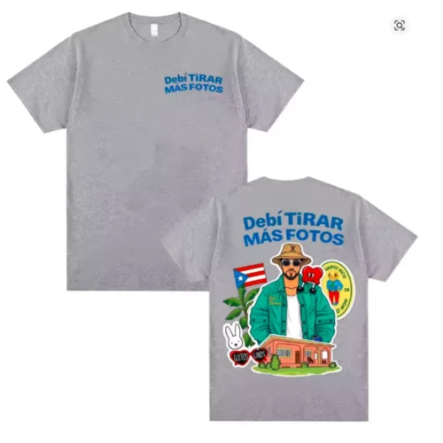 Bad Bunny DTMF Couples Matching T-Shirt Vintage Cotton Graphic Tee