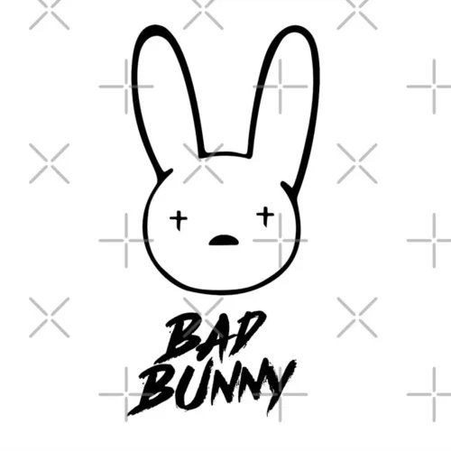Bad Bunny Decorative Floor Pillow Soft Round Cushion