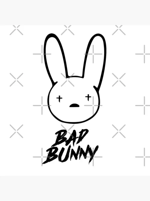 Bad Bunny Decorative Floor Pillow Soft Round Cushion