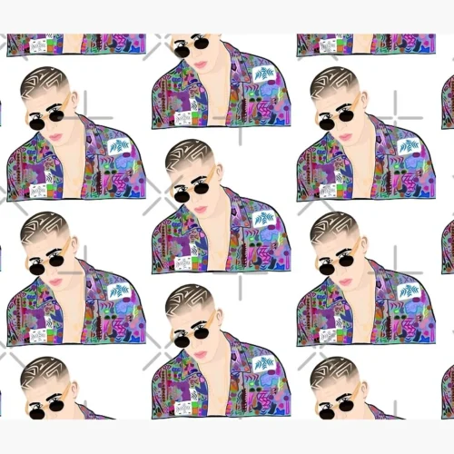 Bad Bunny Fan Art El Conejo Malo Throw Blanket Bad Bunny Fan Art El Conejo Malo Throw Blanket Premium Soft Fleece Blanket