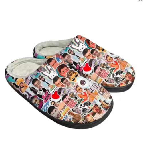 Bad Bunny Fashion Cotton Slippers – fan-inspired Bad Bunny merch