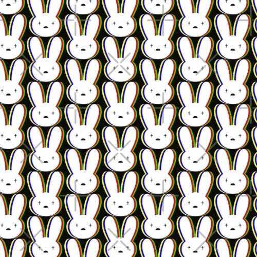 Bad Bunny Pattern Leggings Premium Women's Stretch Activewear