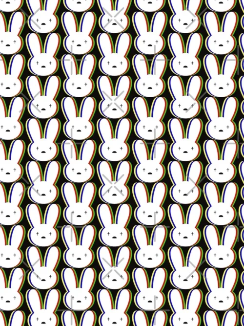 Bad Bunny Pattern Leggings Premium Women's Stretch Activewear