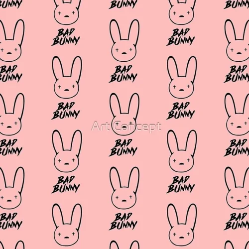 Bad Bunny Logo Backpack Premium Polyester Laptop Travel Backpack