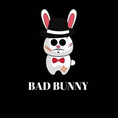 Bad Bunny Mafia Floor Pillow Premium Round Decorative Cushion