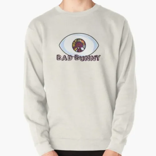 Bad Bunny Eyes Pullover Sweatshirt Premium Unisex Graphic Crewneck