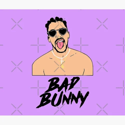 Bad Bunny Throw Blanket Premium Soft Fleece Blanket for Bed and Sofa