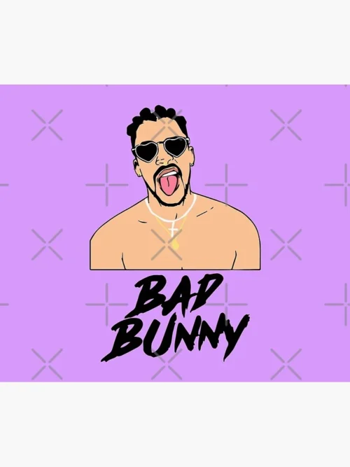 Bad Bunny Throw Blanket Premium Soft Fleece Blanket for Bed and Sofa