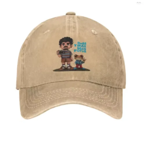 Bad Bunny Washed Baseball Cap for Men Women Vintage Adjustable Trucker Hat