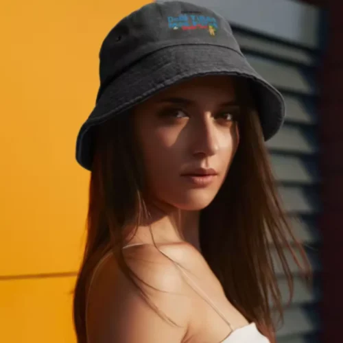 Bad Bunny World Tour Washed Denim Bucket Hat for Men Women Packable Summer Sun Hat