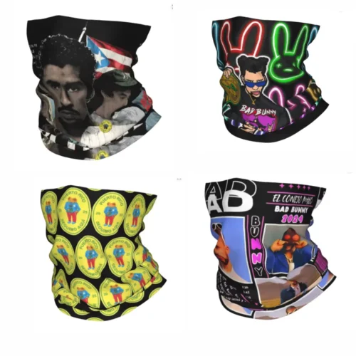 Concho Bad Bunny Bandana Balaclava Windproof Face Cover Mask