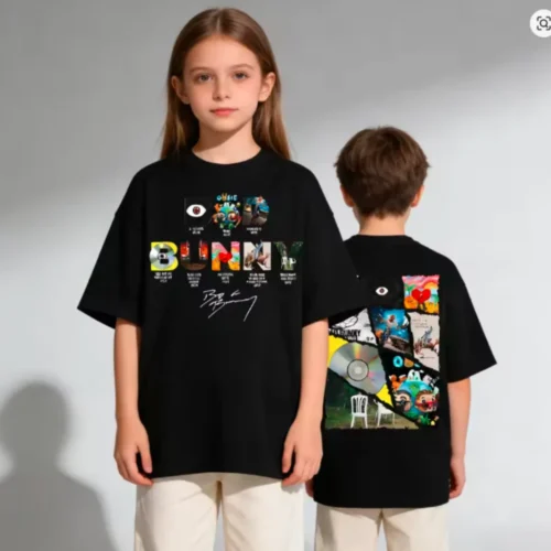 Cute Bad Bunny Frog Kids T-Shirt