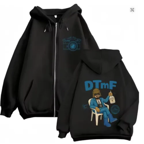 Bad Bunny DTMF World Tour Couples Matching Zip Up Hoodie Vintage Unisex Jacket